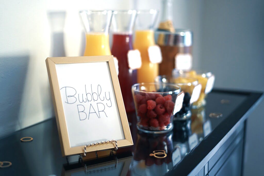 mimosa bar for ladies brunch